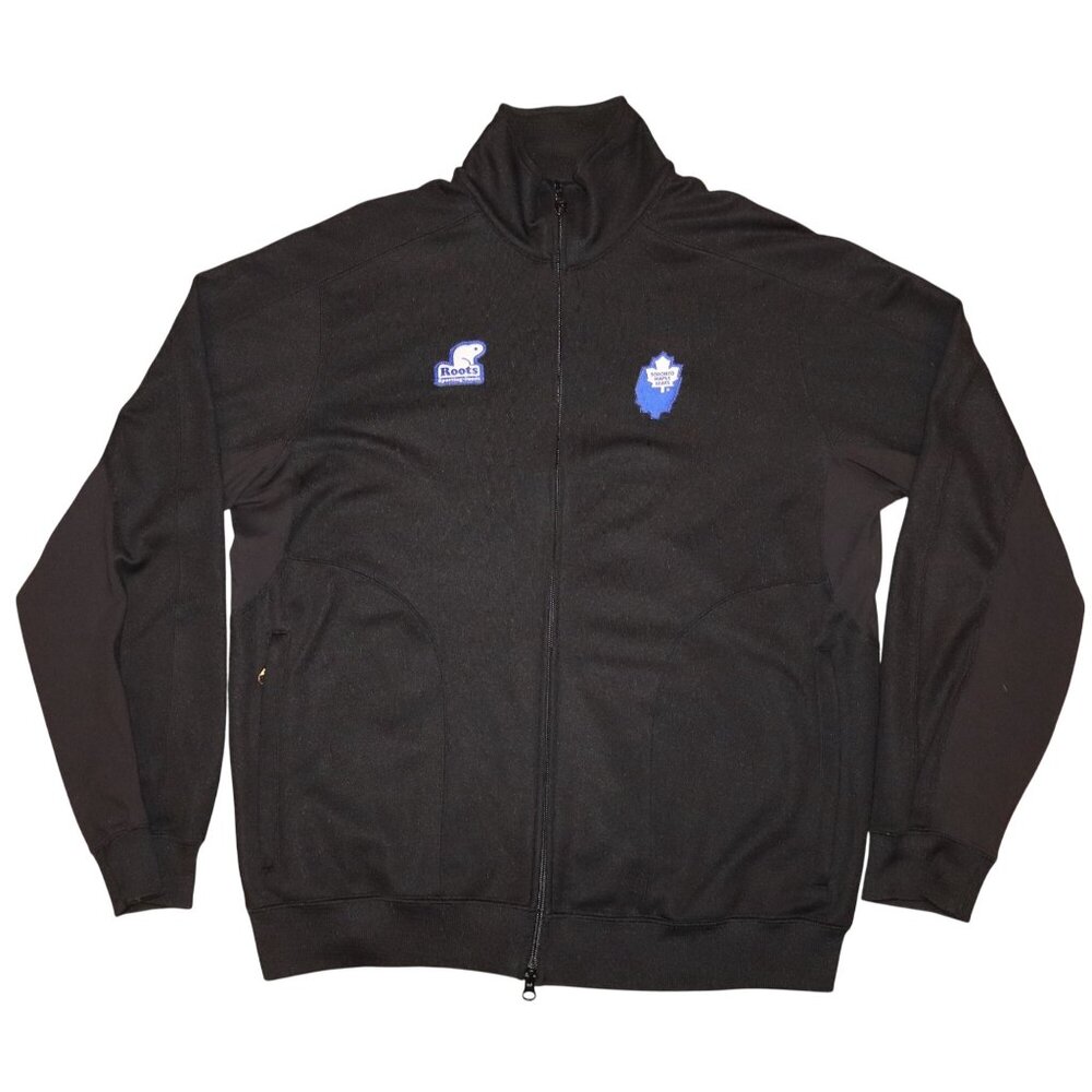 Toronto Maple Leafs Roots Sporting Goods Full Zip Jacket Large Made in Canada